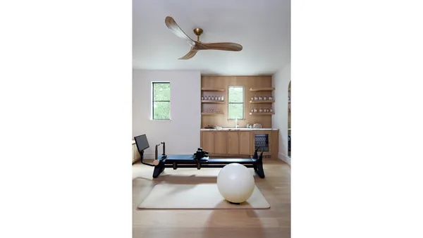 les jardines private gym under counter refrigeration tall view
