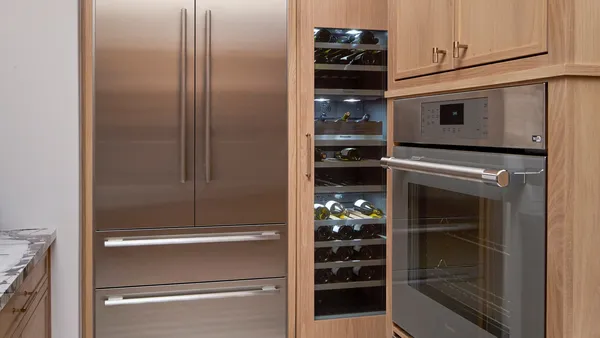 showhome dallas les jardines scullery bottom freezer wine and oven view