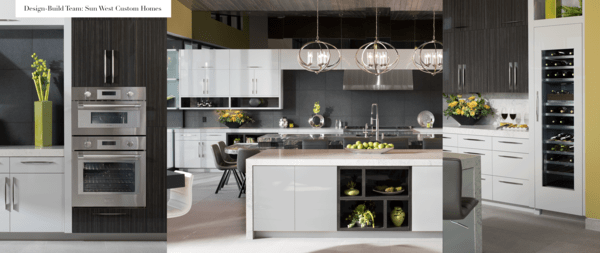 thermador rénovations de cuisine maisons personnalisées soleil ouest cuisine blanche vert lime