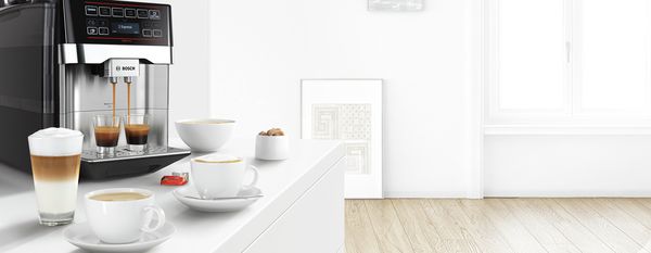 Image shows how LaMetric watch informs that coffee is ready