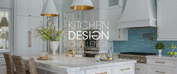 Kitchen Design Challenge Blue and Gold Kitchen 