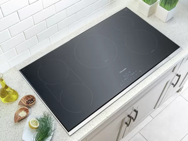 Thermador Electric Cooktops overhead shot