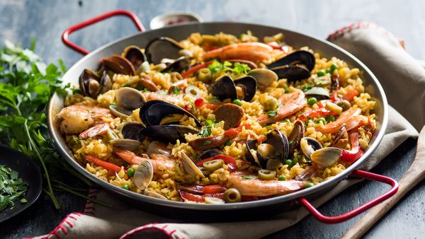 Paella aux fruits de mer