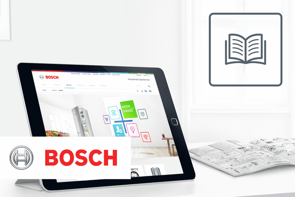 Site Web de Bosch sur une tablette