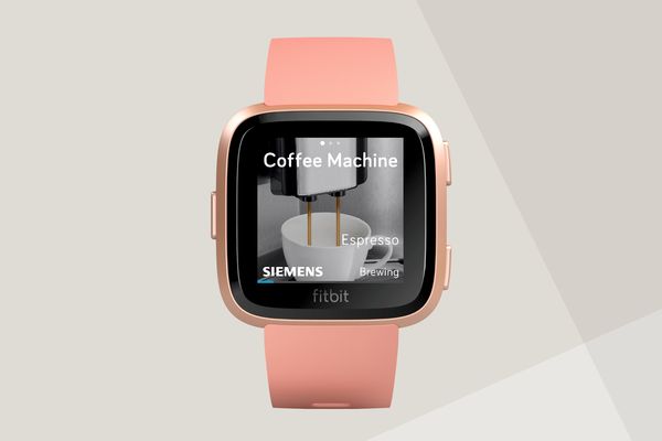 Fitbit med Home Connect kaffemaskin