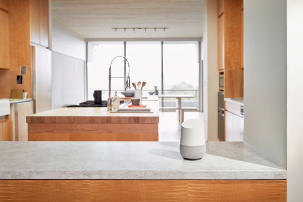 Google Home placed in kitchen