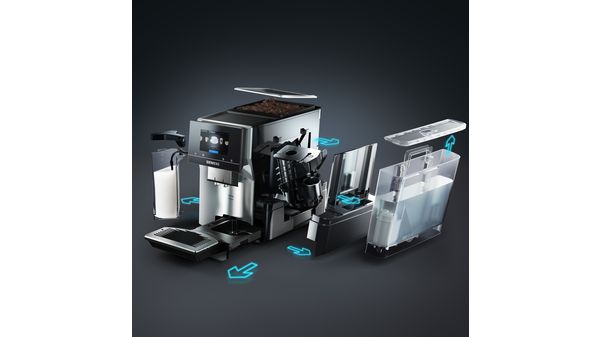 Tam Otomatik Kahve Makinesi EQ700 integral Metalik inoks gümüş TQ703R07 TQ703R07-22