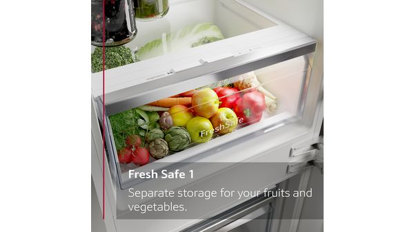 N 70 Built-in fridge-freezer with freezer at bottom 177.2 x 55.8 cm soft close flat hinge KI7863DD0G KI7863DD0G-7