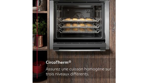 N 50 built-in oven 60 x 60 cm Inox B3CCE4AN0 B3CCE4AN0-7