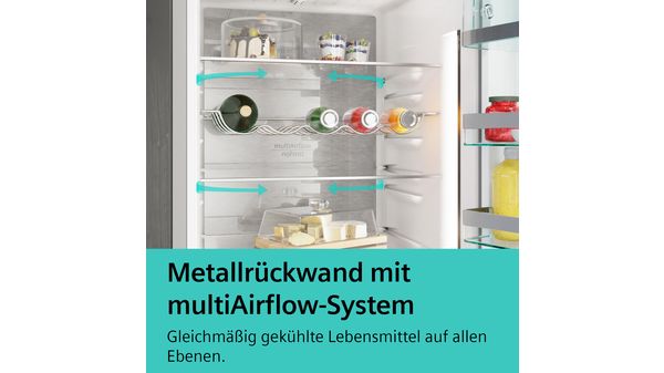 Kühl-Gefrier-Kombination Hausgeräte KG49NAICT | Siemens Freistehende Gefrierbereich AT unten mit