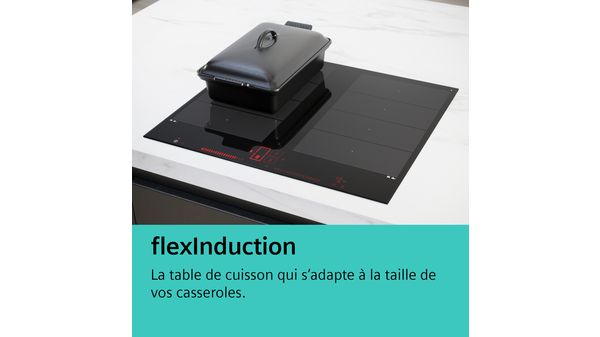 iQ700 Table de cuisson Flex Induction 30 cm Noir, avec cadre EX375FXB1E EX375FXB1E-6