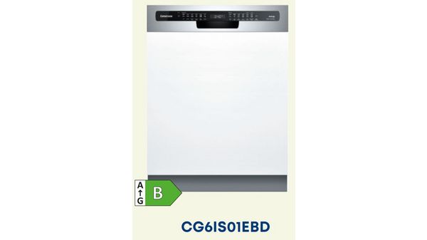 Teilintegrierter Geschirrspüler 60 cm Gebürsteter Stahl CG6IS01EBD CG6IS01EBD-17