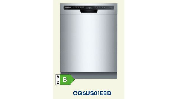 Unterbau-Geschirrspüler 60 cm Gebürsteter Stahl CG6US01EBD CG6US01EBD-14