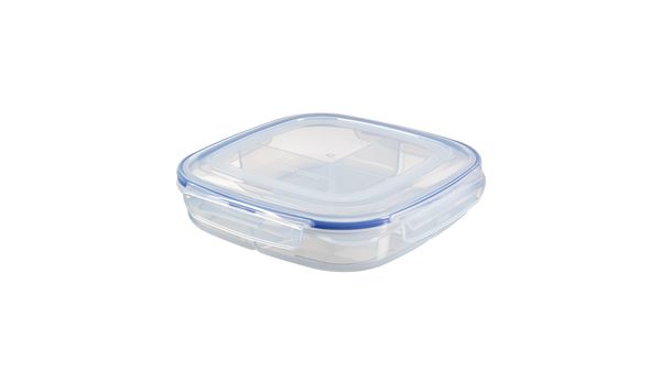 Frischhaltedose LocknLock Quadratische Classic To-Go Snackbox 1,35 L mit Deckel + 4er Einteilung 17008178 17008178-1