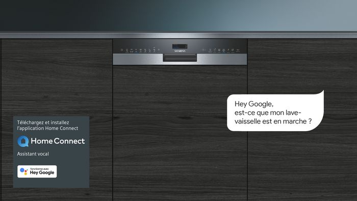 Pilotez votre lave-vaisselle connecté grâce à votre voix avec l'Assistant Google.