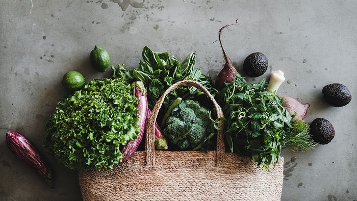 green vegetables in a basket