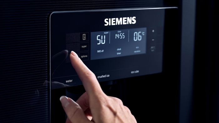 Siemens Design - detail chladničky s funkcí Superfrost