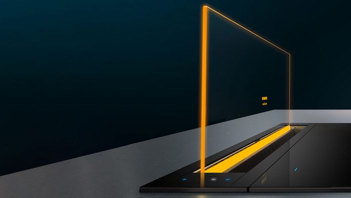 Orange colour change around the glass