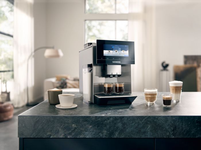 Siemens koffiemachine als symbool voor kleinhuishoudelijke apparaten