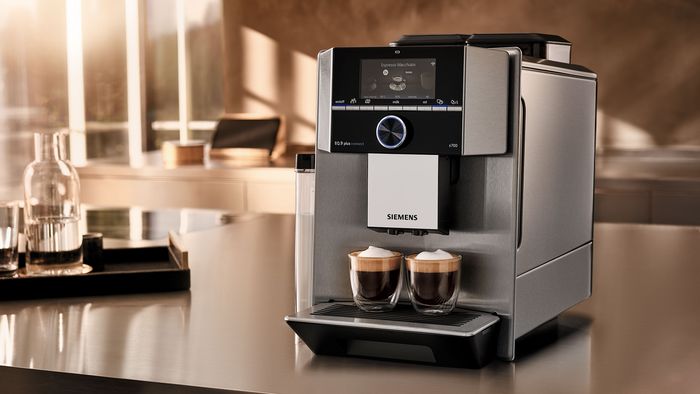 Cafetera super-automática compatible con Alexa