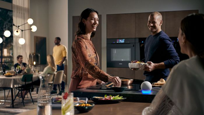 Cocina inteligente conectada con accesorios
