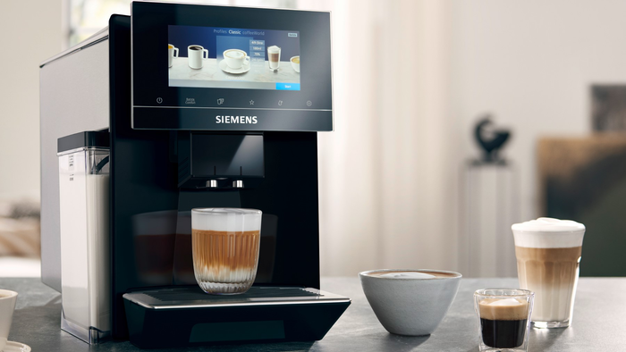 El modelo de cafetera inteligente Siemens más avanzado.