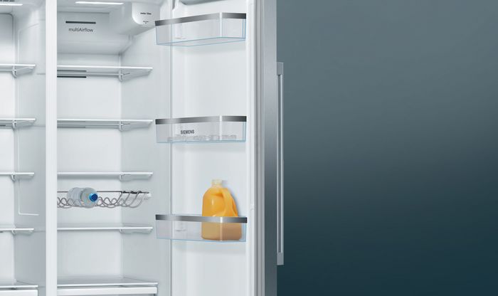 Además de dispensador de agua y hielo los frigorificos americanos Siemens cuentan con más prestaciones.