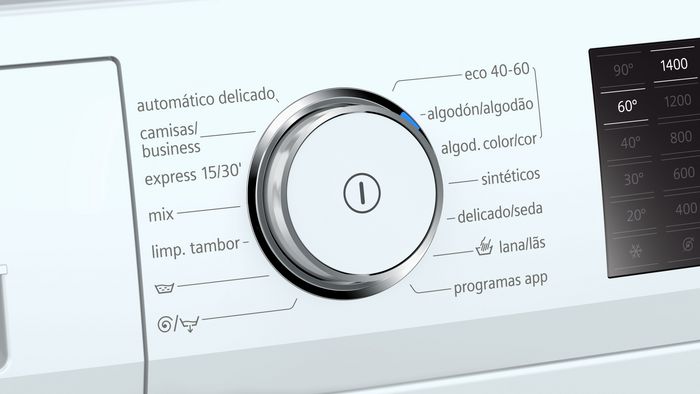 Siemens aparca los símbolos para los programas de la lavadora y lo llama por su nombre