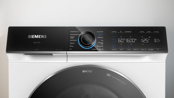 Los programas de las lavadoras Siemens saben a qué velocidad centrifugar
