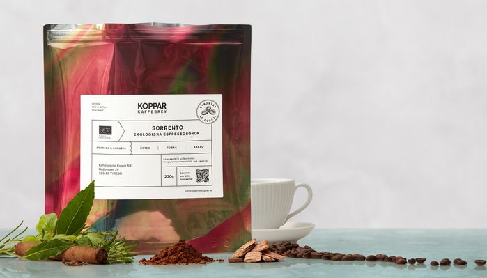 Ekologiskt kaffe från Kafferosteriet Koppar - Fylligt mörkrost