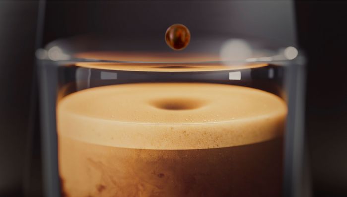 Freshly brewed coffee