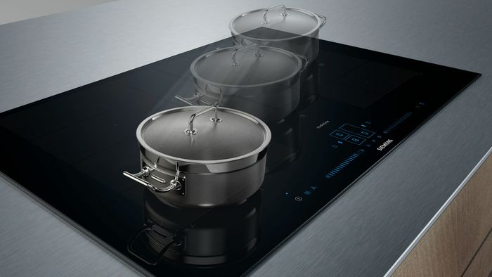 Tables de cuisson Siemens - Déplacez vos ustensiles de cuisine. Conservez les réglages de chaleur