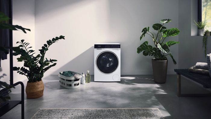 Lavadora Siemens en cuarto de lavado