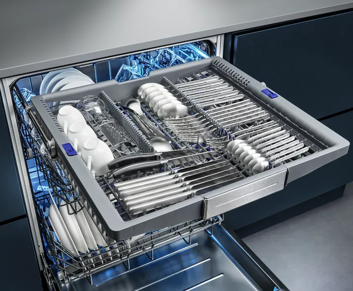 מגירת סכו"ם במדיח הכלים IQ500 של סימנס