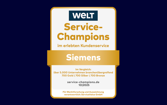 Siemens wird Service-Champion
