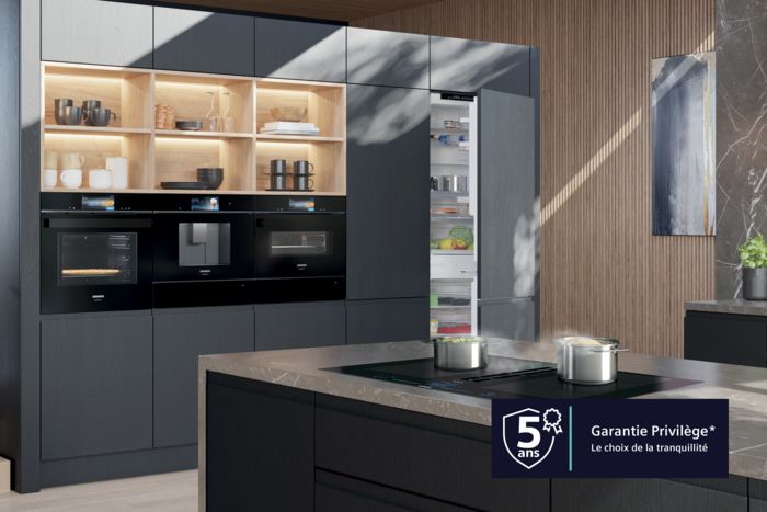 Bénéficiez de 5 ans de garantie sur vos appareils de la gamme encastrable et froid.