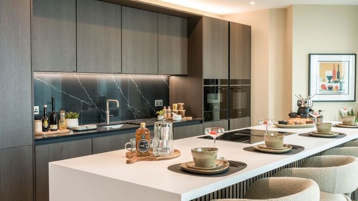 Bright and decorated kitchen including multiple Siemens appliances