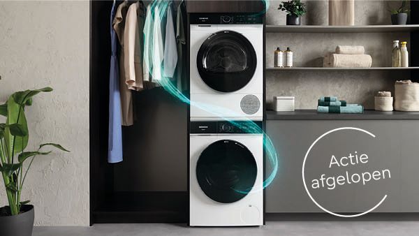 Un ensemble lave-linge et s&egrave;che-linge modernes, avec une offre de remboursement pouvant atteindre 150 &euro;.