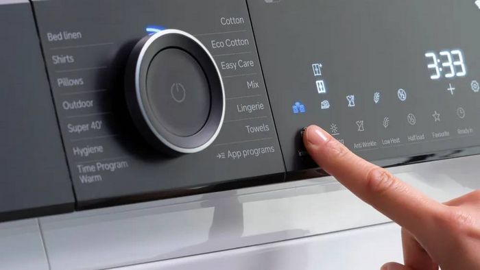 Detalle del panel de mandos con selecci&oacute;n del programa intelligentDy