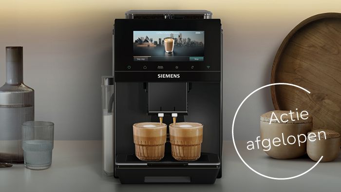 Cashback actie Siemens Espresso extraKlasse vrijstaand