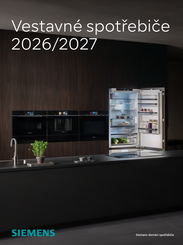 Modern&iacute; kuchyně s vestavěn&yacute;mi spotřebiči Siemens pro 2026/2027