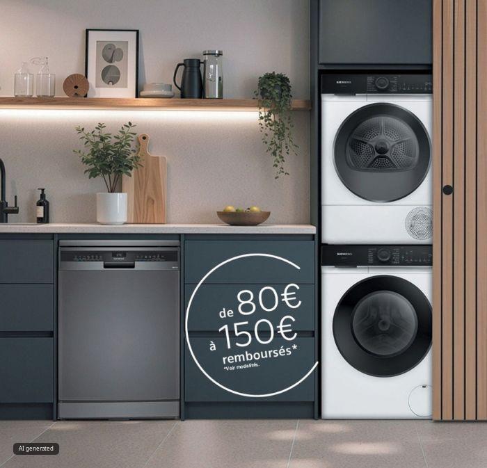 Offre de remboursement sur une s&eacute;lection d'appareils pose-libre Siemens 