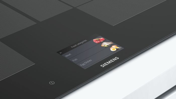 touch display on siemens induction hob