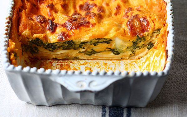  Pirofila bianca con lasagne di verdure