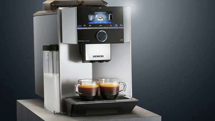 Avec Home Connect, communiquez avec votre machine à café à distance. 