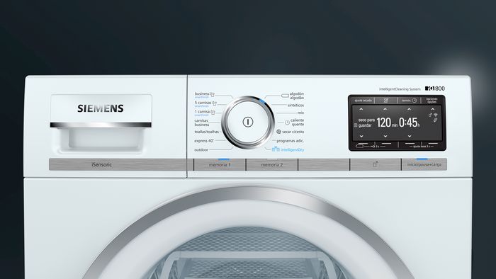 Sistema de limpieza de secadoras Siemens
