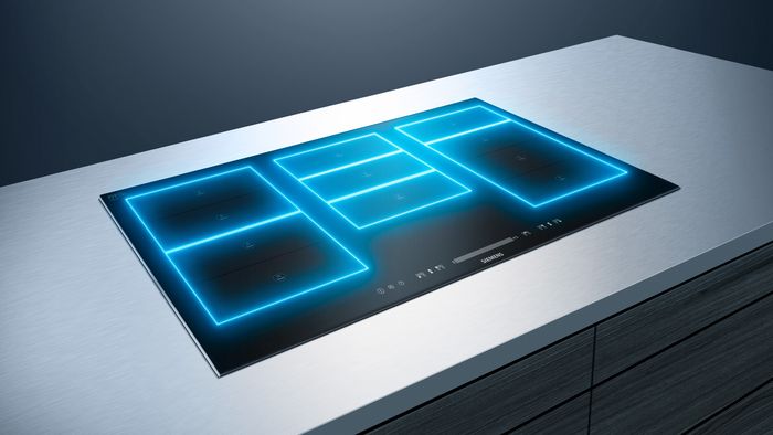 Placas Siemens - Zonas de calor sempre em correspondência com o recipiente para cozinhar