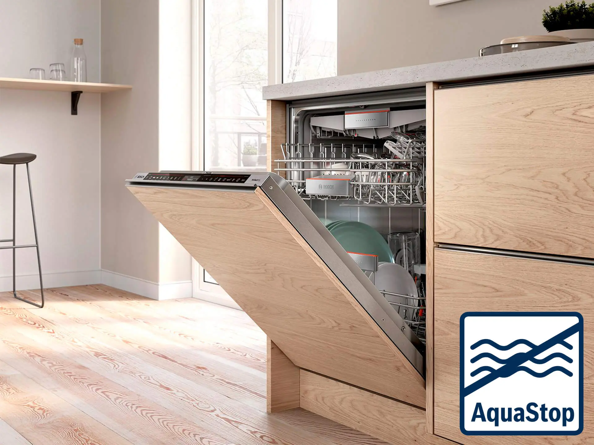 Compact & stylish | Bosch integrated dishwasher