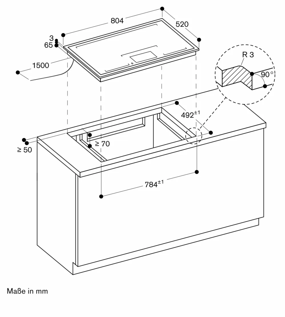 Serie 400 Vollflächen-Induktionskochfeld 80 cm - Thumbnail 11