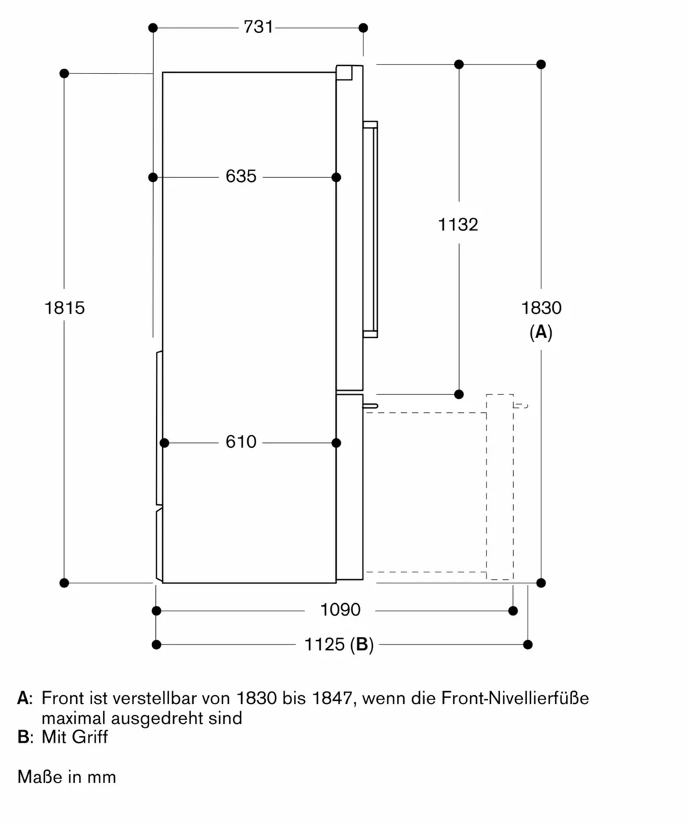 Serie 200 Kühl-Gefrier-Kombination, mehrtürig 183 x 90.5 cm - Thumbnail 19